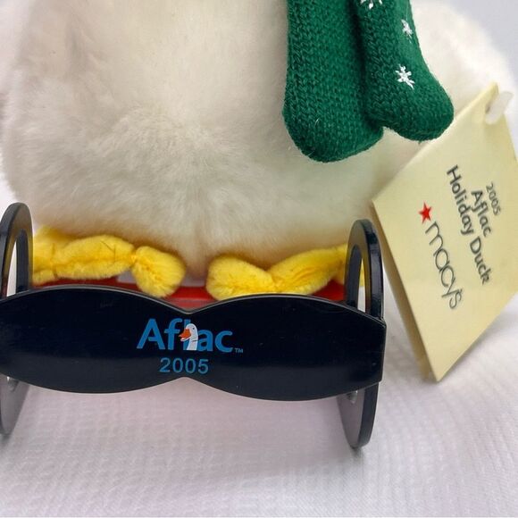 Vintage AFLAC Talking Plush 2005 Macy's Holiday Sledding Duck w/tag Works - Picture 3 of 8
